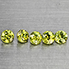 Natural Green Demantiod Garnet 0.64 Ct. 5 Pcs Round Diamond Cut 3 Mm Gemstones From Madagascar Natural Green Demantiod Garnet 0.64 Ct. 5 Pcs Round Diamond Cut 3 Mm Gemstones From Madagascar