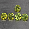 Natural Green Demantiod Garnet 0.44 Ct. 5 Pcs Round Diamond Cut 2.8 Mm Gemstones From Madagascar  Natural Green Demantiod Garnet 0.44 Ct. 5 Pcs Round Diamond Cut 2.8 Mm Gemstones From Madagascar