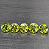 Natural Green Demantiod Garnet 0.43 Ct. 5 Pcs Round Diamond Cut 2.7 Mm Gemstones From Madagascar  Natural Green Demantiod Garnet 0.43 Ct. 5 Pcs Round Diamond Cut 2.7 Mm Gemstones From Madagascar