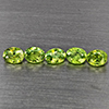 Natural Green Demantiod Garnet 1.21 Ct. 5 Pcs Oval Shape 4.3 x 3 Mm Gemstones From Madagascar Natural Green Demantiod Garnet 1.21 Ct. 5 Pcs Oval Shape 4.3 x 3 Mm Gemstones From Madagascar