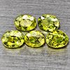 Natural Green Demantiod Garnet 1.07 Ct. 5 Pcs Oval Shape 4 x 3.2 Mm Gemstones From Madagascar Natural Green Demantiod Garnet 1.07 Ct. 5 Pcs Oval Shape 4 x 3.2 Mm Gemstones From Madagascar