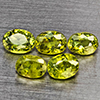 Natural Green Demantiod Garnet 1.11 Ct. 5 Pcs Oval Shape 4.2 x 3.4 Mm Gemstones From Madagascar Natural Green Demantiod Garnet 1.11 Ct. 5 Pcs Oval Shape 4.2 x 3.4 Mm Gemstones From Madagascar
