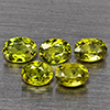 Natural Green Demantiod Garnet 1.27 Ct. 5 Pcs Oval Shape 4 x 3.3 Mm Gemstones From Madagascar Natural Green Demantiod Garnet 1.27 Ct. 5 Pcs Oval Shape 4 x 3.3 Mm Gemstones From Madagascar
