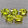 Natural Green Demantiod Garnet 1.36 Ct. 5 Pcs Oval Shape 4 x 3.2 Mm Gemstones From Madagascar Natural Green Demantiod Garnet 1.36 Ct. 5 Pcs Oval Shape 4 x 3.2 Mm Gemstones From Madagascar