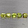 Natural Green Demantiod Garnet 1.12 Ct. 5 Pcs Oval Shape 3.9 x 3 Mm Gemstones From Madagascar Natural Green Demantiod Garnet 1.12 Ct. 5 Pcs Oval Shape 3.9 x 3 Mm Gemstones From Madagascar