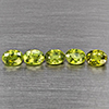 Natural Green Demantiod Garnet 1.38 Ct. 5 Pcs Oval Shape 4.2 x 3.5 Mm Gemstones From Madagascar Natural Green Demantiod Garnet 1.38 Ct. 5 Pcs Oval Shape 4.2 x 3.5 Mm Gemstones From Madagascar