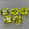Natural Green Demantiod Garnet 1.06 Ct. 5 Pcs Oval Shape 4.1 x 3 Mm Gemstones From Madagascar Natural Green Demantiod Garnet 1.06 Ct. 5 Pcs Oval Shape 4.1 x 3 Mm Gemstones From Madagascar