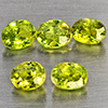 Natural Green Demantiod Garnet 1.07 Ct. 5 Pcs Oval Shape 4 x 3.2 Mm Gemstones From Madagascar Natural Green Demantiod Garnet 1.07 Ct. 5 Pcs Oval Shape 4 x 3.2 Mm Gemstones From Madagascar