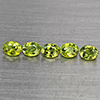 Natural Green Demantiod Garnet 1.08 Ct. 5 Pcs Oval Shape 4.1 x 3.2 Mm Gemstones From Madagascar Natural Green Demantiod Garnet 1.08 Ct. 5 Pcs Oval Shape 4.1 x 3.2 Mm Gemstones From Madagascar