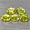 Natural Green Demantiod Garnet 1.19 Ct. 5 Pcs Oval Shape 4 x 3 Mm Gemstones From Madagascar Natural Green Demantiod Garnet 1.19 Ct. 5 Pcs Oval Shape 4 x 3 Mm Gemstones From Madagascar