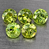 Natural Green Demantiod Garnet 0.87 Ct. 5 Pcs Round Diamond Cut 3.3 Mm Gemstones From Madagascar Natural Green Demantiod Garnet 0.87 Ct. 5 Pcs Round Diamond Cut 3.3 Mm Gemstones From Madagascar