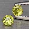 Natural Green Demantiod Garnet 0.36 Ct. 2 Pcs Round Diamond Cut 3.5 Mm Gemstones From Madagascar Natural Green Demantiod Garnet 0.36 Ct. 2 Pcs Round Diamond Cut 3.5 Mm Gemstones From Madagascar