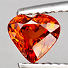 Natural Reddish Orange Spessartine Garnet 1.04 Ct. Heart Shape 6 x 5.5 Mm Gemstone from Namibia Natural Reddish Orange Spessartine Garnet 1.04 Ct. Heart Shape 6 x 5.5 Mm Gemstone from Namibia
