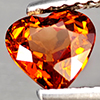 Natural Reddish Orange Spessartine Garnet 0.95 Ct. Heart Shape 6 x 5.6 Mm Gemstone from Namibia Natural Reddish Orange Spessartine Garnet 0.95 Ct. Heart Shape 6 x 5.6 Mm Gemstone from Namibia