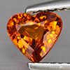 Natural Reddish Orange Spessartine Garnet 0.80 Ct. Heart Shape 5.8 x 5.5 Mm Gemstone from Namibia Natural Reddish Orange Spessartine Garnet 0.80 Ct. Heart Shape 5.8 x 5.5 Mm Gemstone from Namibia