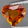 Natural Reddish Orange Spessartine Garnet 1.27 Ct. Heart Shape 7.2 x 6.4 Mm Gemstone from Namibia Natural Reddish Orange Spessartine Garnet 1.27 Ct. Heart Shape 7.2 x 6.4 Mm Gemstone from Namibia