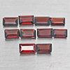 Natural Orangish Red Garnet 3.04 Ct. 10 Pcs Baguette Shape 5.2 x 3.2 Mm Gemstone From Tanzania Natural Orangish Red Garnet 3.04 Ct. 10 Pcs Baguette Shape 5.2 x 3.2 Mm Gemstone From Tanzania