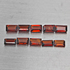 Natural Orangish Red Garnet 3.02 Ct. 10 Pcs Baguette Shape 5.3 x 3.2 Mm Gemstone From Tanzania Natural Orangish Red Garnet 3.02 Ct. 10 Pcs Baguette Shape 5.3 x 3.2 Mm Gemstone From Tanzania