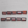 Natural Orangish Red Garnet 3.10 Ct. 10 Pcs Baguette Shape 5.2 x 3 Mm Gemstone From Tanzania Natural Orangish Red Garnet 3.10 Ct. 10 Pcs Baguette Shape 5.2 x 3 Mm Gemstone From Tanzania