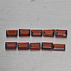 Natural Orangish Red Garnet 2.82 Ct. 10 Pcs Baguette Shape 5.1 x 3.2 Mm Gemstone From Tanzania Natural Orangish Red Garnet 2.82 Ct. 10 Pcs Baguette Shape 5.1 x 3.2 Mm Gemstone From Tanzania