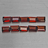 Natural Orangish Red Garnet 3.12 Ct. 10 Pcs Baguette Shape 5.2 x 3.2 Mm Gemstone From Tanzania Natural Orangish Red Garnet 3.12 Ct. 10 Pcs Baguette Shape 5.2 x 3.2 Mm Gemstone From Tanzania