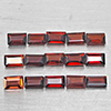 Natural Orangish Red Garnet 4.91 Ct. 15 Pcs Baguette Shape 5.2 x 3.2 Mm Gemstone From Tanzania Natural Orangish Red Garnet 4.91 Ct. 15 Pcs Baguette Shape 5.2 x 3.2 Mm Gemstone From Tanzania