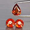 Natural Orangish Red Spessartine Garnet 4.21 Ct. 3 Pcs Mixed Shape Gemstones From Namibia Natural Orangish Red Spessartine Garnet 4.21 Ct. 3 Pcs Mixed Shape Gemstones From Namibia