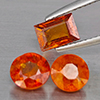 Natural Orangish Red Spessartine Garnet 3.62 Ct. 3 Pcs Mixed Shape Gemstones From Namibia Natural Orangish Red Spessartine Garnet 3.62 Ct. 3 Pcs Mixed Shape Gemstones From Namibia