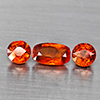 Natural Orangish Red Spessartine Garnet 3.68 Ct. 3 Pcs Mixed Shape Gemstones From Namibia Natural Orangish Red Spessartine Garnet 3.68 Ct. 3 Pcs Mixed Shape Gemstones From Namibia