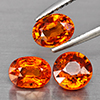Natural Orangish Red Spessartine Garnet 4.04 Ct. 3 Pcs Mixed Shape Gemstones From Namibia Natural Orangish Red Spessartine Garnet 4.04 Ct. 3 Pcs Mixed Shape Gemstones From Namibia