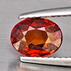 Natural Orangish Red Spessartine Garnet 1.54 Ct. Oval Shape 7.8 x 5.9 Mm Gemstones From Namibia Natural Orangish Red Spessartine Garnet 1.54 Ct. Oval Shape 7.8 x 5.9 Mm Gemstones From Namibia