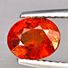 Natural Orangish Red Spessartine Garnet 1.52 Ct. Oval Shape 7.2 x 5.7 Mm Gemstones From Namibia Natural Orangish Red Spessartine Garnet 1.52 Ct. Oval Shape 7.2 x 5.7 Mm Gemstones From Namibia