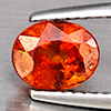 Natural Orangish Red Spessartine Garnet 1.68 Ct. Oval Shape 7.2 x 6.9 Mm Gemstones From Namibia Natural Orangish Red Spessartine Garnet 1.68 Ct. Oval Shape 7.2 x 6.9 Mm Gemstones From Namibia