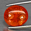 Natural Orangish Red Spessartine Garnet 7.95 Ct. Oval Cabochon Gemstones From Namibia Natural Orangish Red Spessartine Garnet 7.95 Ct. Oval Cabochon Gemstones From Namibia