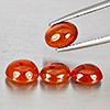 Natural Orangish Red Spessartine Garnet 8.61 Ct. 4 Pcs Oval Cabochon Shape Gemstones From Namibia Natural Orangish Red Spessartine Garnet 8.61 Ct. 4 Pcs Oval Cabochon Shape Gemstones From Namibia