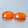Natural Orangish Red Spessartine Garnet 10.54 Ct. 2 Pcs Oval Cabochon Shape Gemstones From Namibia Natural Orangish Red Spessartine Garnet 10.54 Ct. 2 Pcs Oval Cabochon Shape Gemstones From Namibia