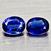 Natural Blue Kyanite 1.11 Ct. 2 Pcs Oval Shape 5.2 x 4.1 Gemstones