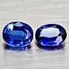 Natural Blue Kyanite 1.01 Ct. 2 Pcs Oval Shape Gemstones From Sri - Lanka