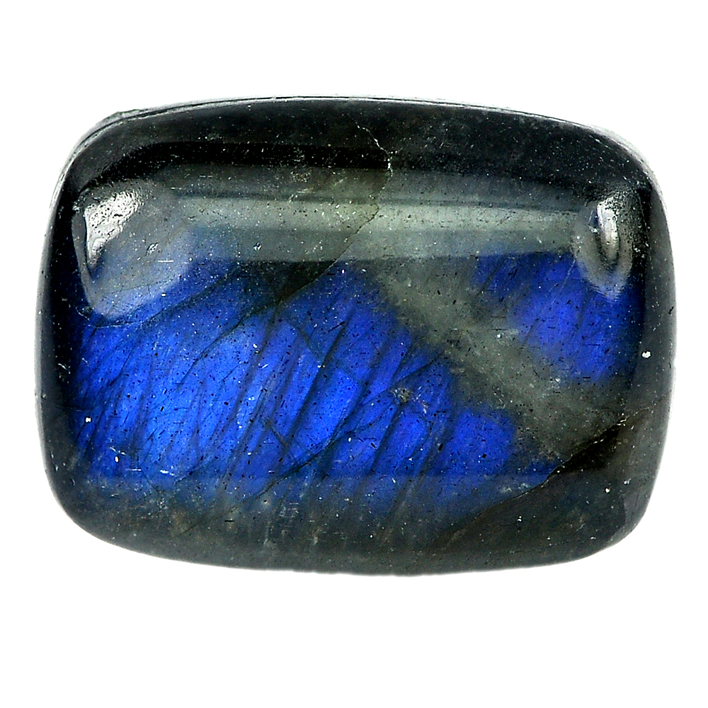 Multi Color Blue Labradorite Doublet 9.22 Ct. Baguette Cabochon Natural Gemstone