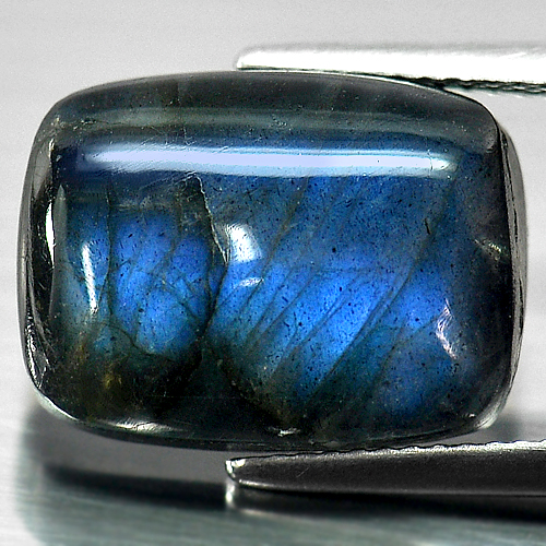 Multi Color Blue Labradorite Doublet 9.50 Ct. Baguette Cabochon Natural Gemstone