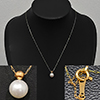 Multi Color White Natural Pearl 7.5 Mm With Yellow Gold 18K Jewelry Necklace 1.3 Grams Multi Color White Natural Pearl 7.5 Mm With Yellow Gold 18K Jewelry Necklace 1.3 Grams