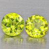 Natural Green Peridot 1.08 Ct. 2 Pcs. Round Shape 5.1 Mm. Gemstones from Pakistan Natural Green Peridot 1.08 Ct. 2 Pcs. Round Shape 5.1 Mm. Gemstones from Pakistan