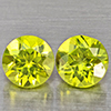 Natural Green Peridot 1.24 Ct. 2 Pcs. Round Shape 5.3 Mm. Gemstones from Pakistan Natural Green Peridot 1.24 Ct. 2 Pcs. Round Shape 5.3 Mm. Gemstones from Pakistan
