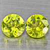 Natural Green Peridot 1.23 Ct. 2 Pcs. Round Shape 5.3 Mm. Gemstones from Pakistan Natural Green Peridot 1.23 Ct. 2 Pcs. Round Shape 5.3 Mm. Gemstones from Pakistan