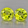 Natural Green Peridot 1.09 Ct. 2 Pcs. Round Shape 5.3 Mm. Gemstones from Pakistan Natural Green Peridot 1.09 Ct. 2 Pcs. Round Shape 5.3 Mm. Gemstones from Pakistan