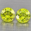 Natural Green Peridot 1.16 Ct. 2 Pcs. Round Shape 5.3 Mm. Gemstones from Pakistan Natural Green Peridot 1.16 Ct. 2 Pcs. Round Shape 5.3 Mm. Gemstones from Pakistan