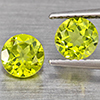 Natural Green Peridot 1.25 Ct. 2 Pcs. Round Shape 5.2 Mm. Gemstones from Pakistan Natural Green Peridot 1.25 Ct. 2 Pcs. Round Shape 5.2 Mm. Gemstones from Pakistan