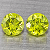 Natural Green Peridot 1.27 Ct. 2 Pcs. Round Shape 5.2 Mm. Gemstones from Pakistan Natural Green Peridot 1.27 Ct. 2 Pcs. Round Shape 5.2 Mm. Gemstones from Pakistan