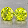 Natural Green Peridot 1.29 Ct. 2 Pcs. Round Shape 5.3 Mm. Gemstones from Pakistan Natural Green Peridot 1.29 Ct. 2 Pcs. Round Shape 5.3 Mm. Gemstones from Pakistan