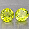 Natural Green Peridot 1.24 Ct. 2 Pcs. Round Shape 5.2 Mm. Gemstones from Pakistan Natural Green Peridot 1.24 Ct. 2 Pcs. Round Shape 5.2 Mm. Gemstones from Pakistan